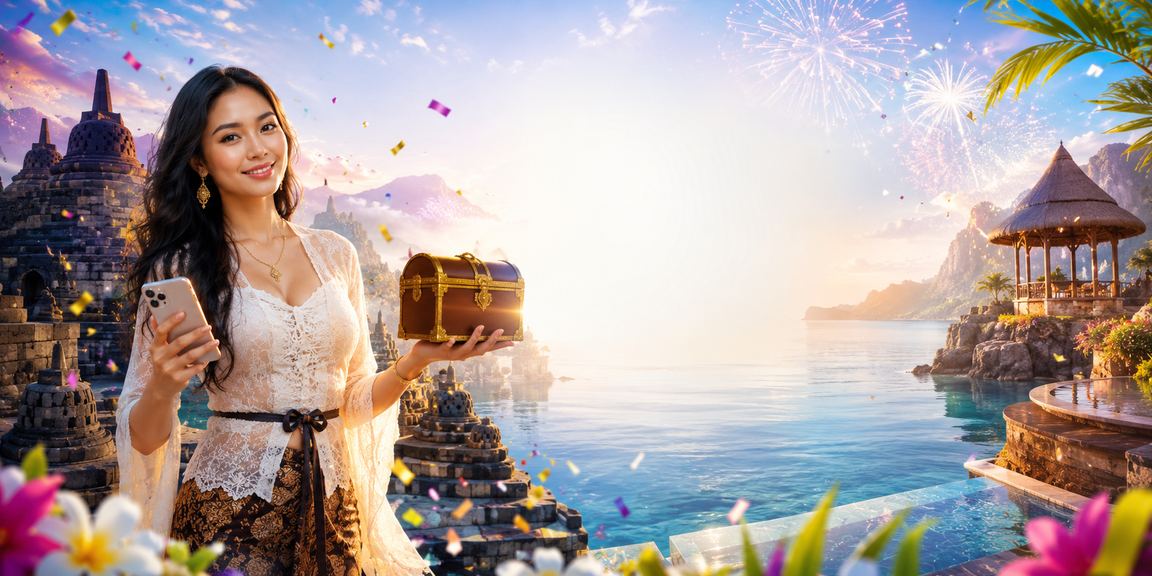 Pemain mengakses promo casino mobile di tengah suasana festival malam